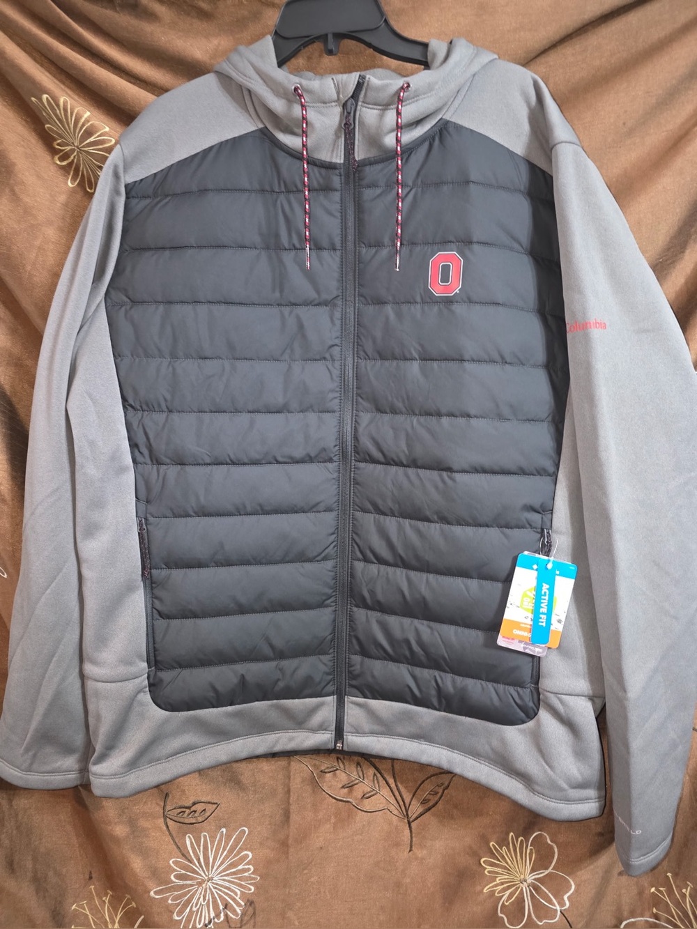 Ohio State Hooded Columbia Insulated Jacket Size XL
